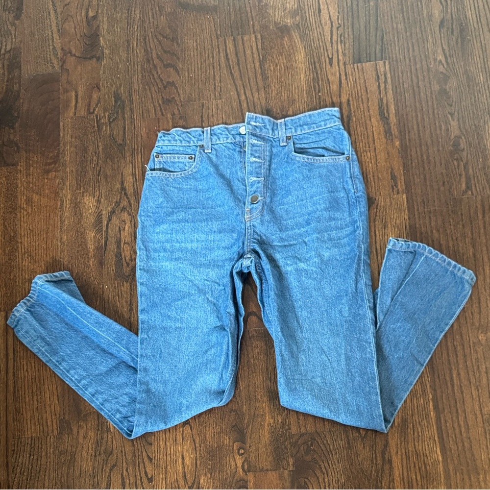 reformation cynthia high rise straight jeans - Picture 4 of 6